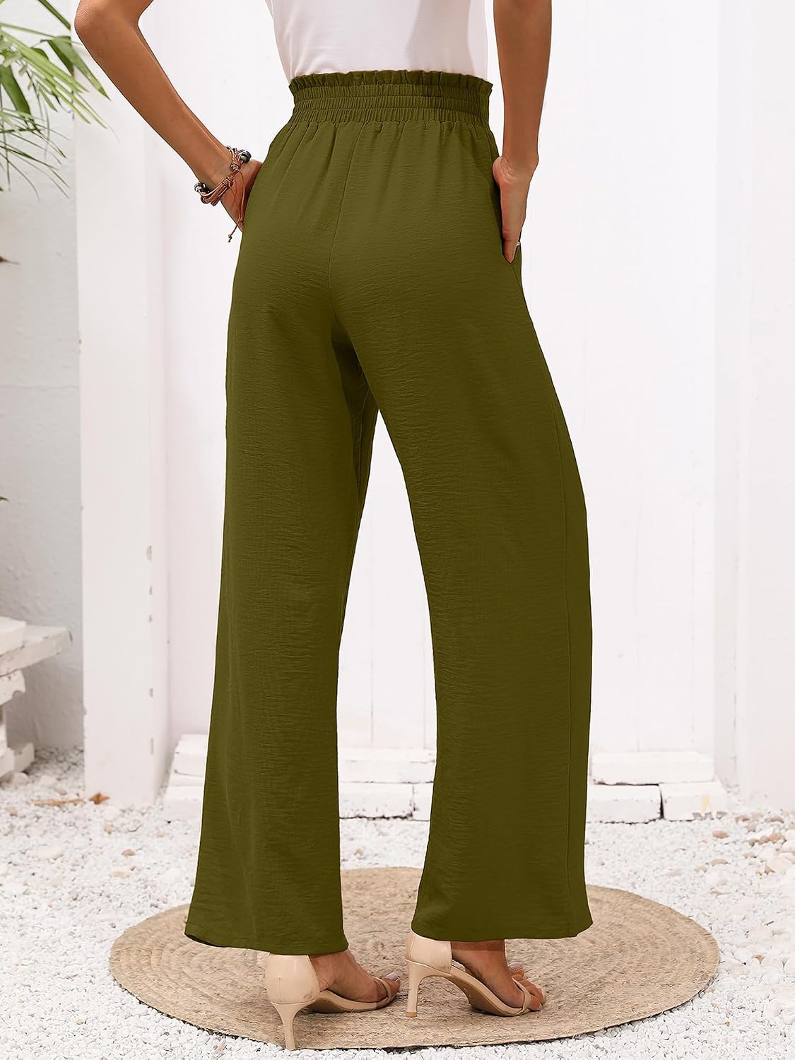 Detalle 2 de Heymoments Wide Leg Lounge Pants High Waisted
