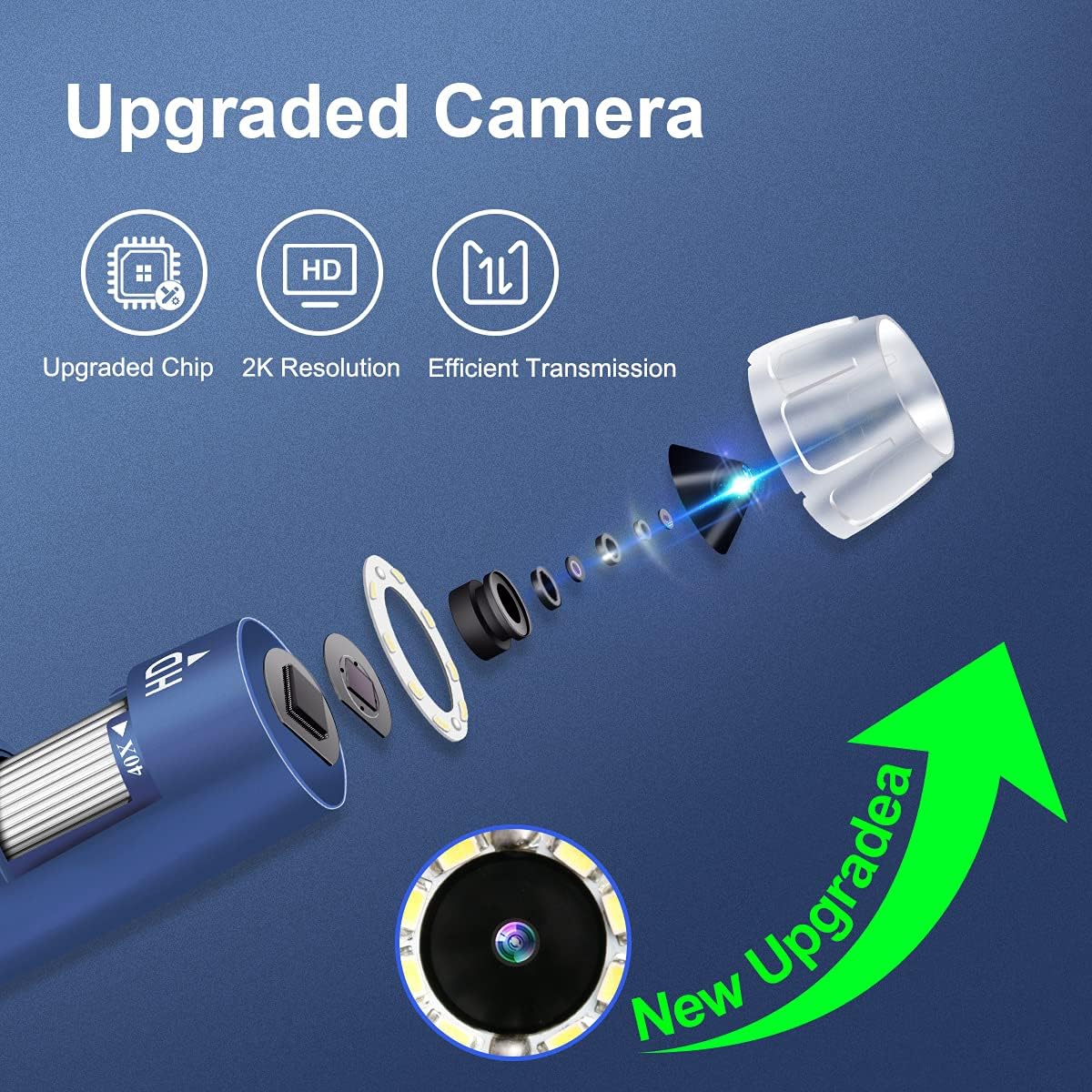 Thumbnail 1 de Jiusion 2K HD USB Digital Microscope 2560x1440