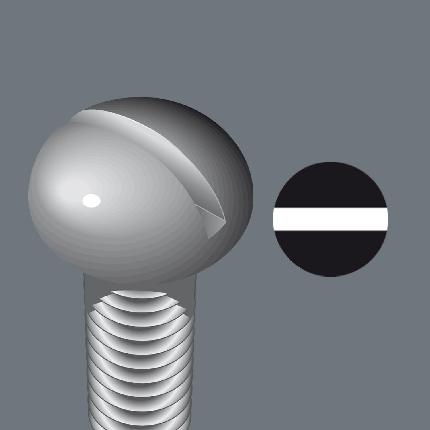 Thumbnail 3 de Wera 05008055001 335 Tournevis pour vis à fente – 1.0 x 5.5 x 150 mm, Noir/vert
