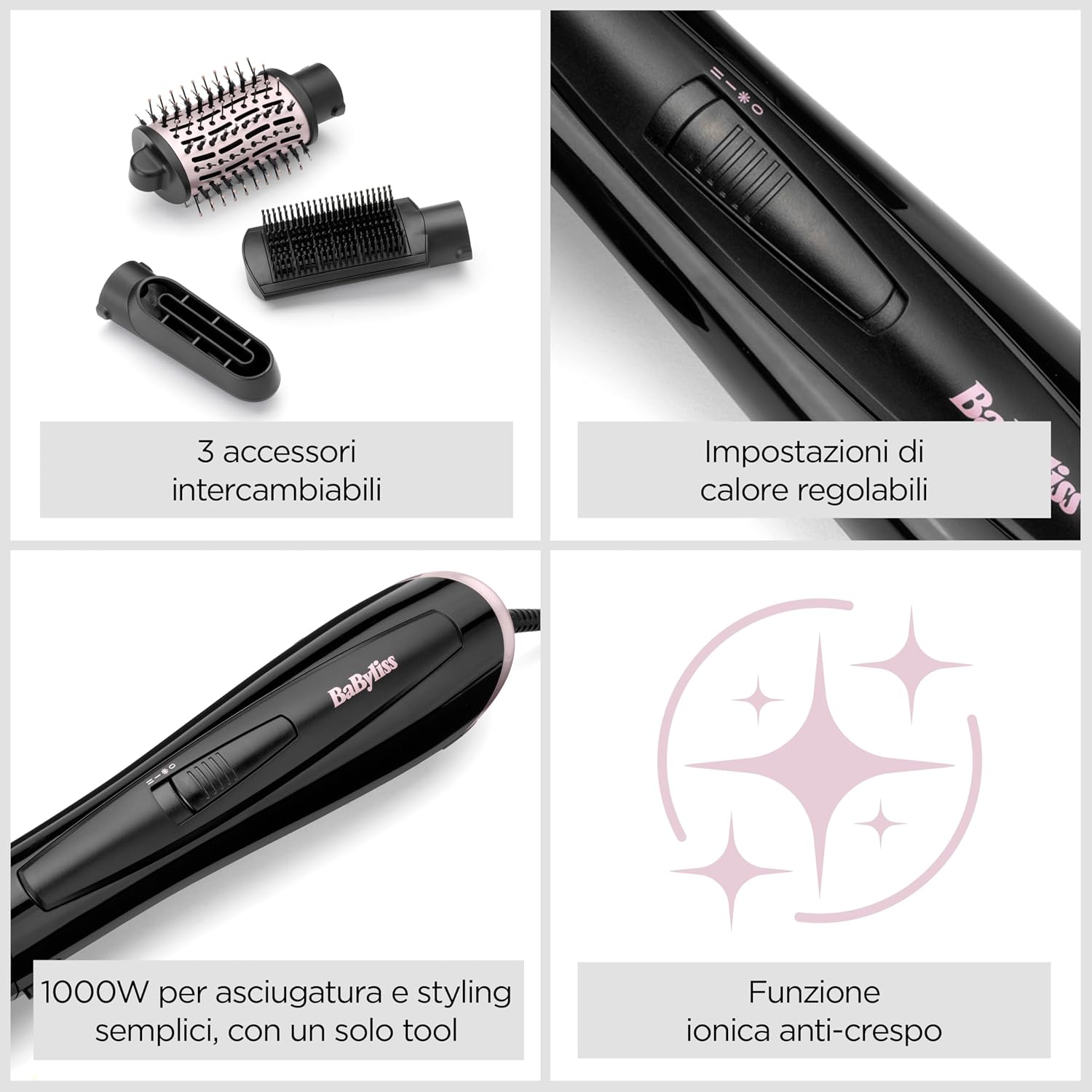 Thumbnail 5 de BaByliss AS128E Spazzola ad aria 1000W per capelli