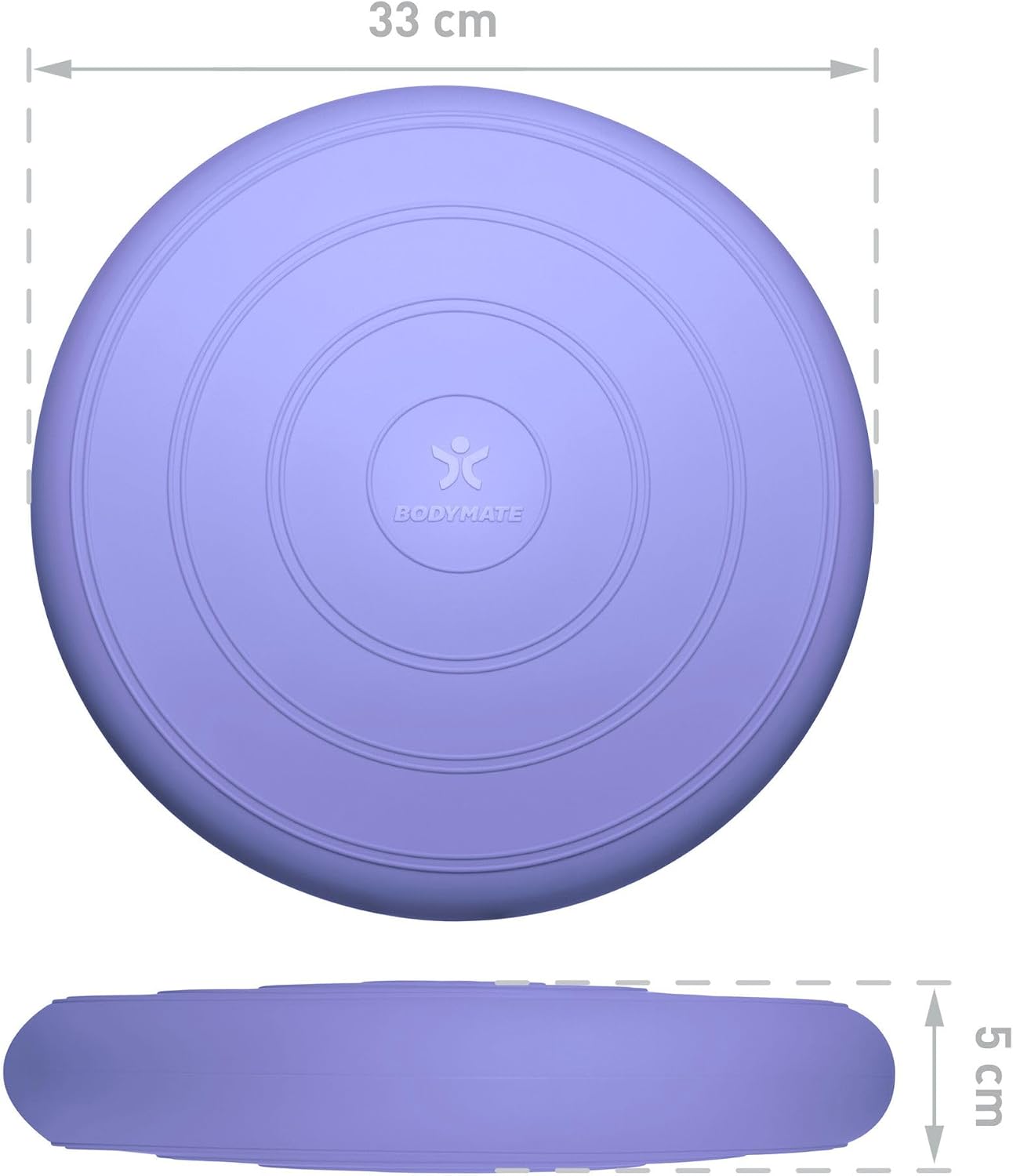 Detalle de BODYMATE Coussin d'équilibre Comfort Ø33 cm – avec pompe incluse