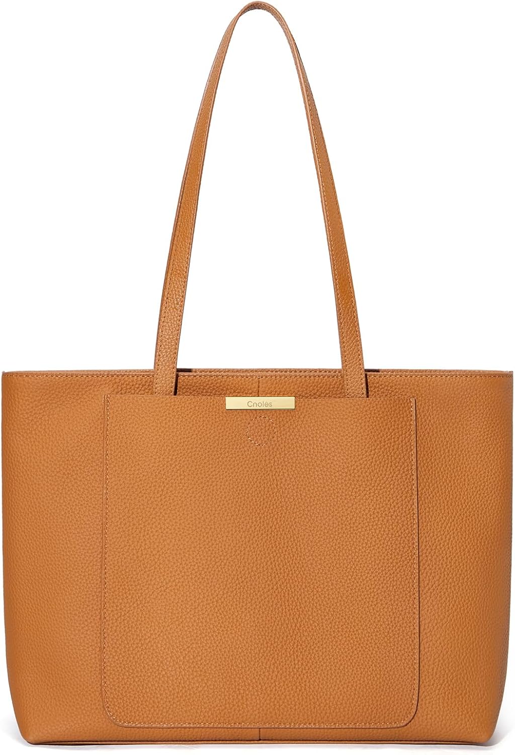 Thumbnail 6 de Cnoles Women's Top-Handle Genuine Leather Tote Bag: Large Capacity Everyday Companion