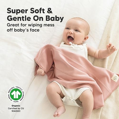 Detalle 2 de Organic Burp Cloths - 6-Pack Ultra Soft Cotton Burping Cloths 🧷?