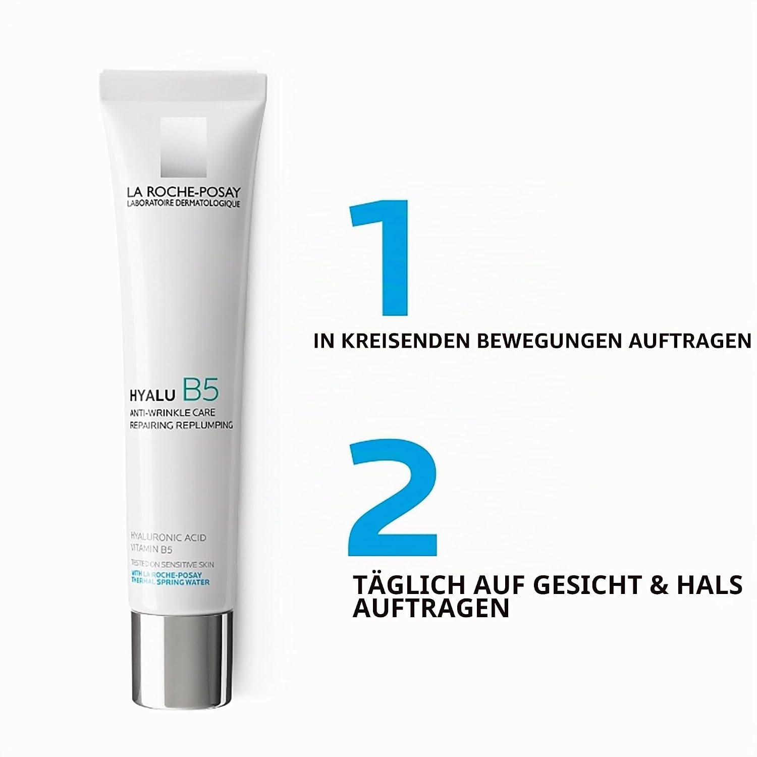 Detalle de La Roche-Posay Hyalu B5 Anti-Aging-Creme für empfindliche Haut (40 ml) – regenerierend & aufpolsternd