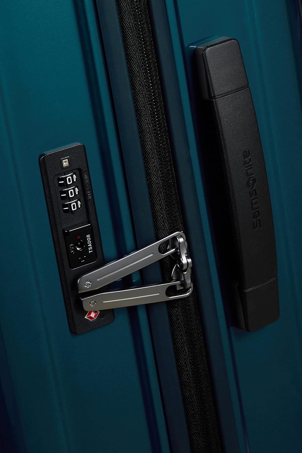Detalle de Samsonite Neopulse Spinner XL 81 cm – Valigia rigida in policarbonato, Blu metallizzato