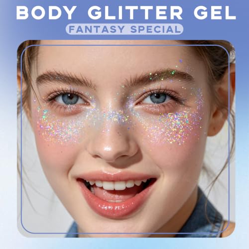 Thumbnail 1 de Noerrors Roll-on Holographic Body Glitter Gel: Dazzling Mermaid Sparkle for Festivals and Everyday Glam