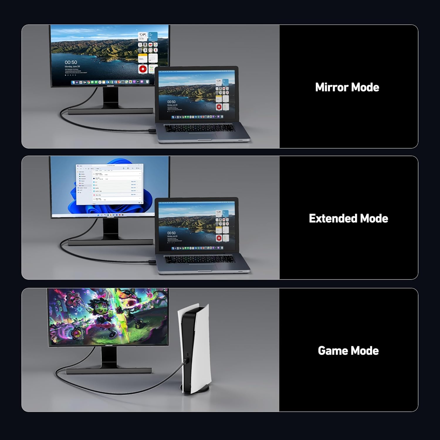 Thumbnail 5 de BENFEI Cavo HDMI 8K 1,8 m 2 pezzi