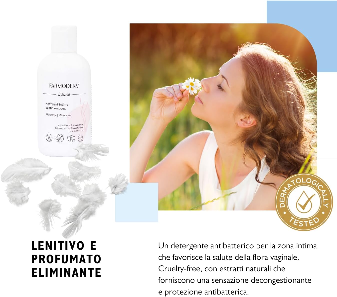 Detalle de Farmoderm Lavaggio Intimo Quotidiano per Pelle Sensibile - 300 ml