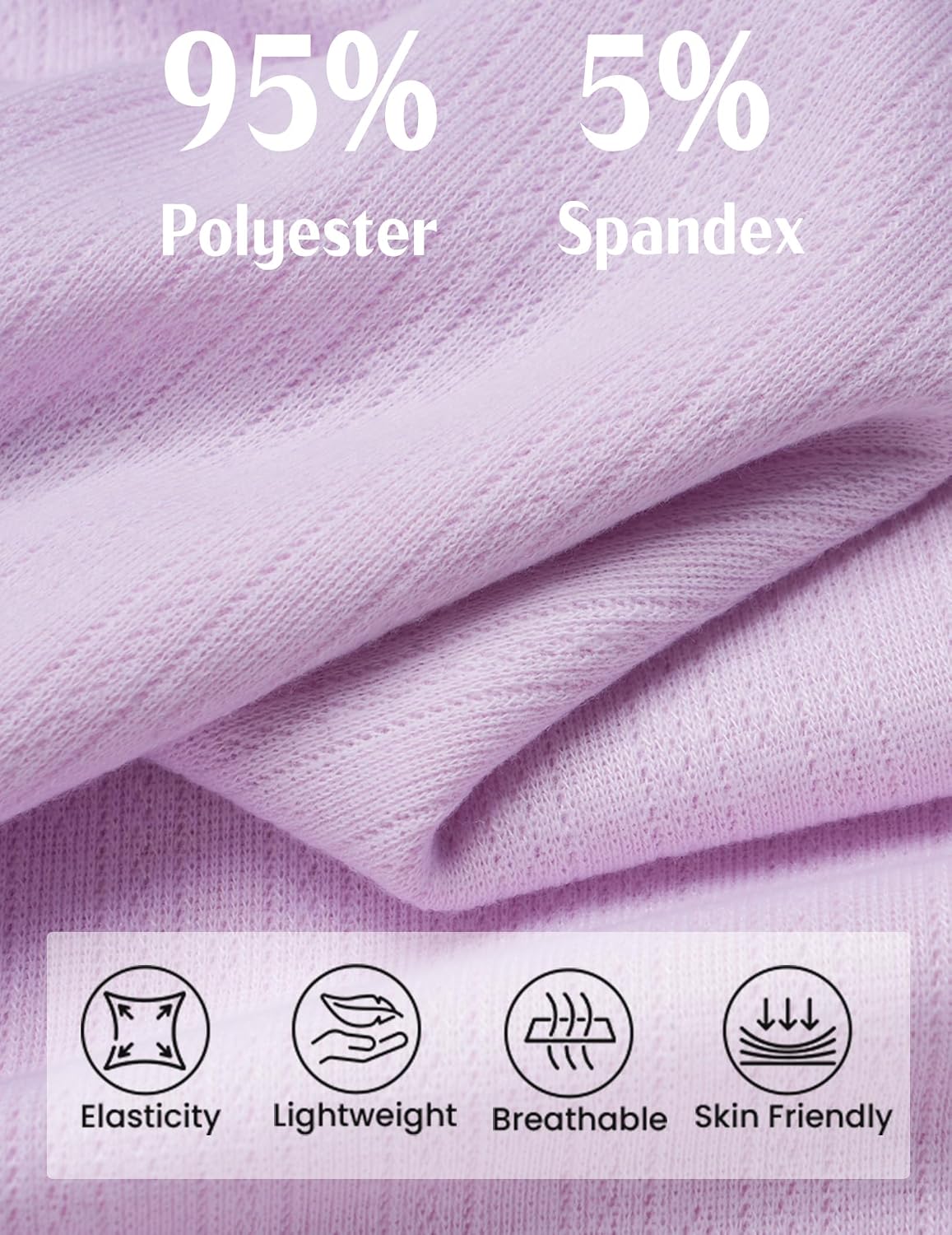 Detalle 2 de Ekouaer Women's Pajama Set in Polyester-Spandex
