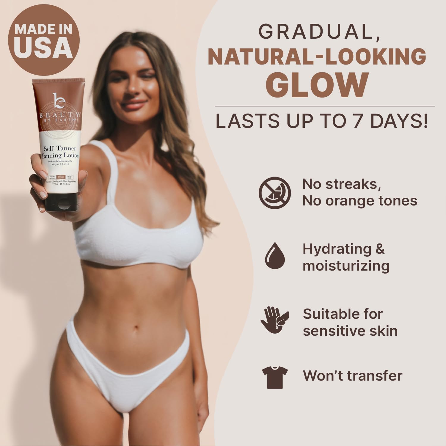 Detalle 2 de Self Tanner Organic Body & Face Lotion