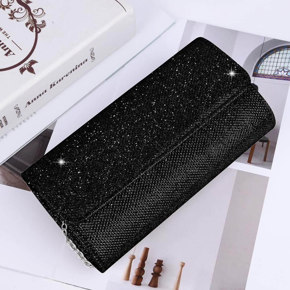 Thumbnail 1 de OSDUE Glitzer Abendtasche – Elegante Envelope mit Kettentasche