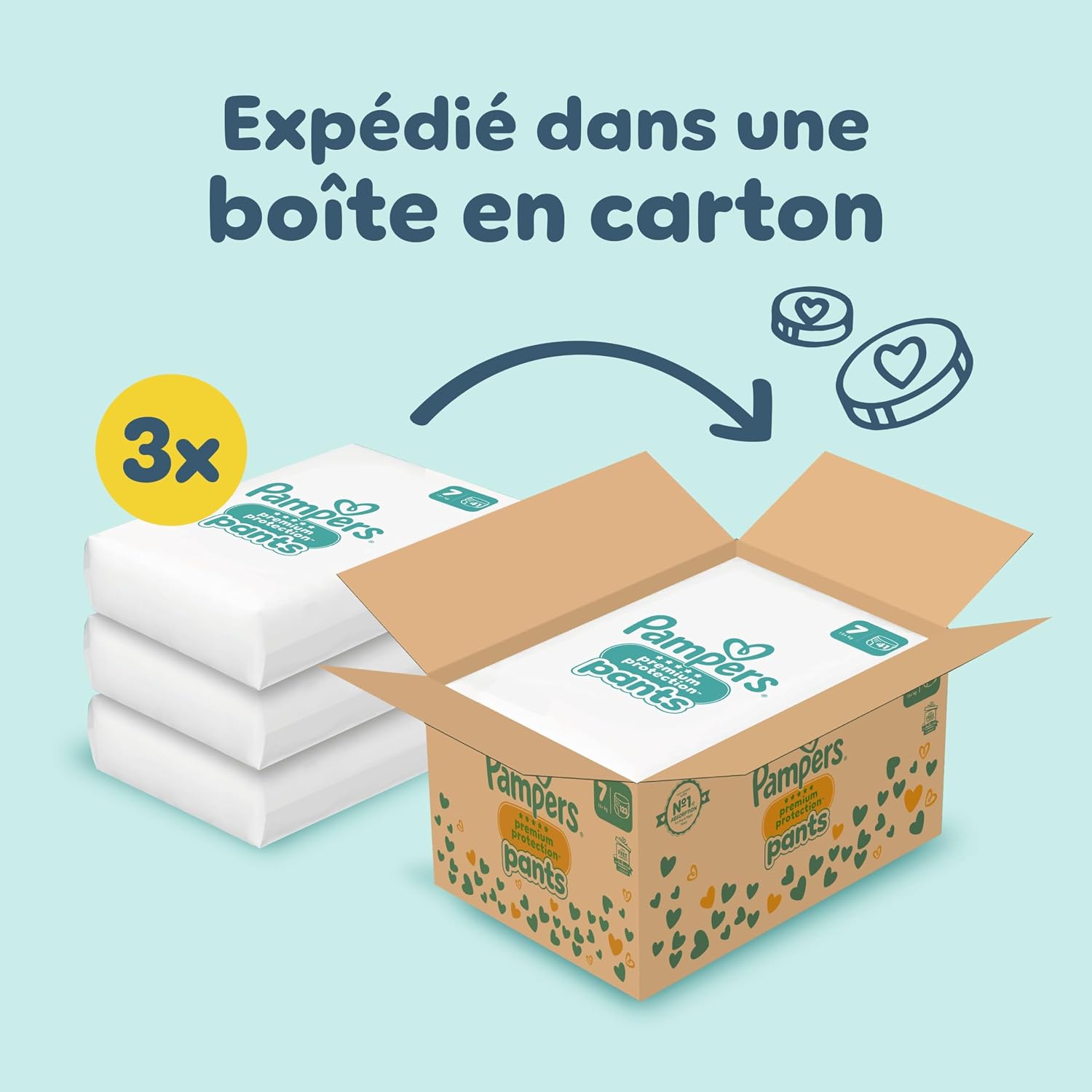 Thumbnail 4 de Pampers Premium Protection Taille 7 Culottes đ¶