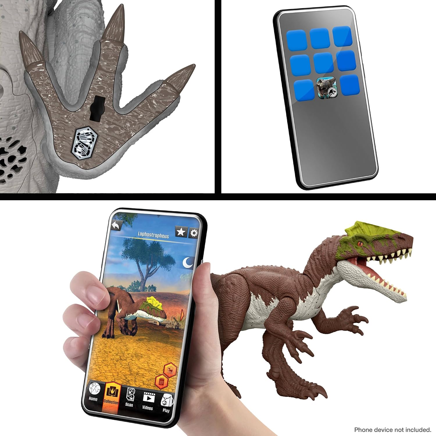 Detalle 2 de Mattel Jurassic World Rebirth Distortus Rex Rumble ’N Rampage dinosaur action figure (22 inch) – JJP79