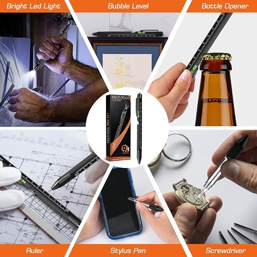 Detalle 2 de 9 in 1 Multi Tool Pen for Dad – Fathers Day Tool Gift from Daughter & Son