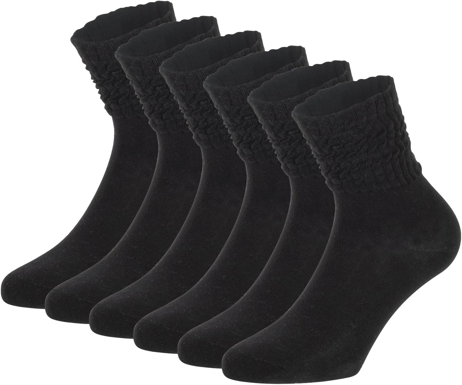 Detalle de PIKY PACK 6 PAIRES Chaussettes Slouchy pour femmes – coton doux, coupe comfortable et polyvalente