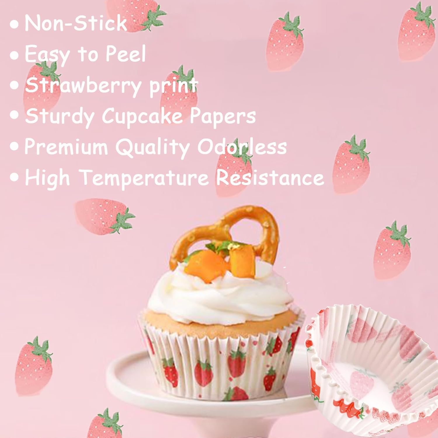 Thumbnail 3 de LIVELYPET Cupcake Liners (100er-Pack) aus lebensmittelechtem Papier, Standard-7-cm-Formen bis 230 °C