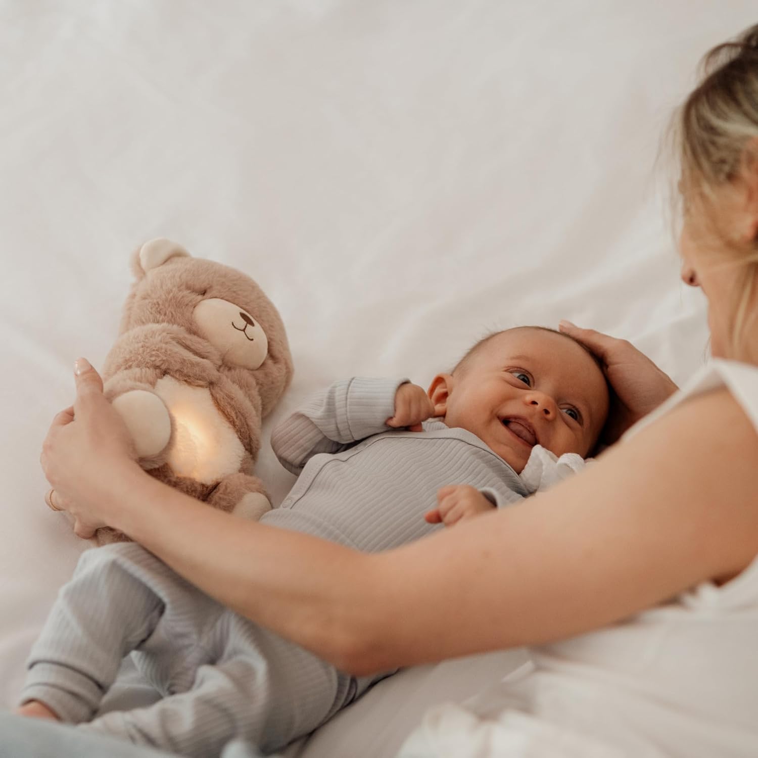 Thumbnail 4 de Nuby Mon Doudou Ours Apaisant – Bonne Nuit Peluche Veilleuse Musicale et Lumineuse pour Bébé
