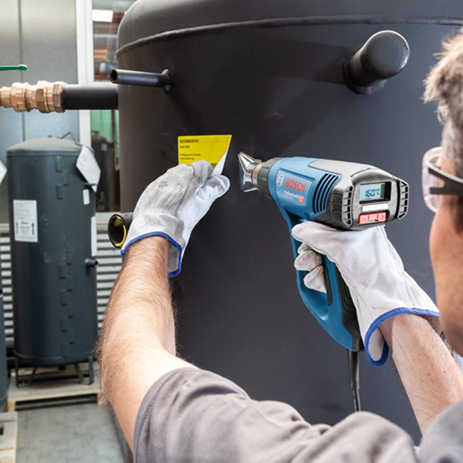 Detalle 2 de Bosch Professional GHG23-66 ホットエアガン LCD表示・4件メモリー・温度50~600度