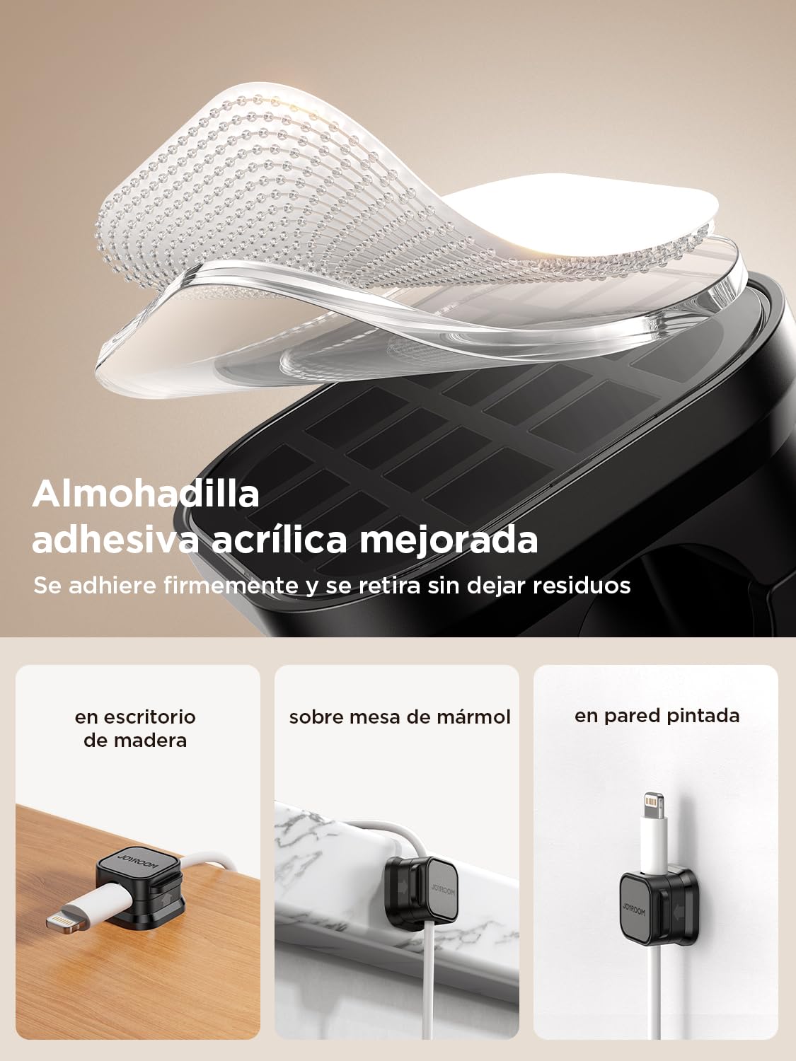 Thumbnail 3 de Joyroom 12 pcs Clips de Cable Ajustables ✨ Para Organización de Cables