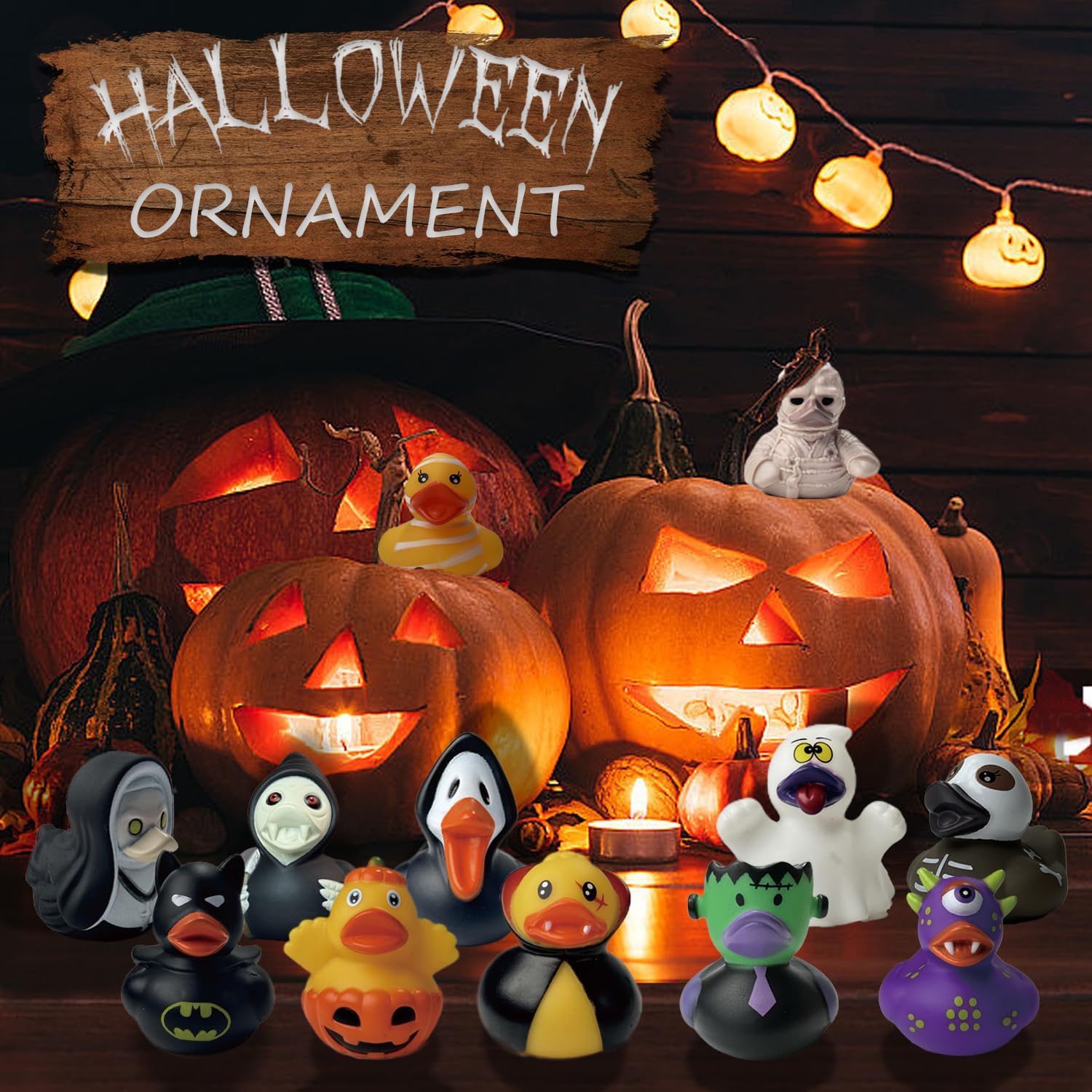 Detalle de SQZUWIT 24PCS Halloween Rubber Duck ハロウィンラバーダック24個セット、ゴム製バスおもちゃ