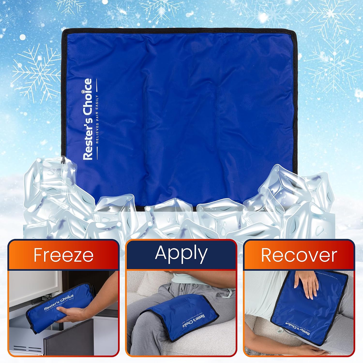 Detalle 2 de Comfy Gel Soft Flexible Ice Pack 11"x14.5" 🩹