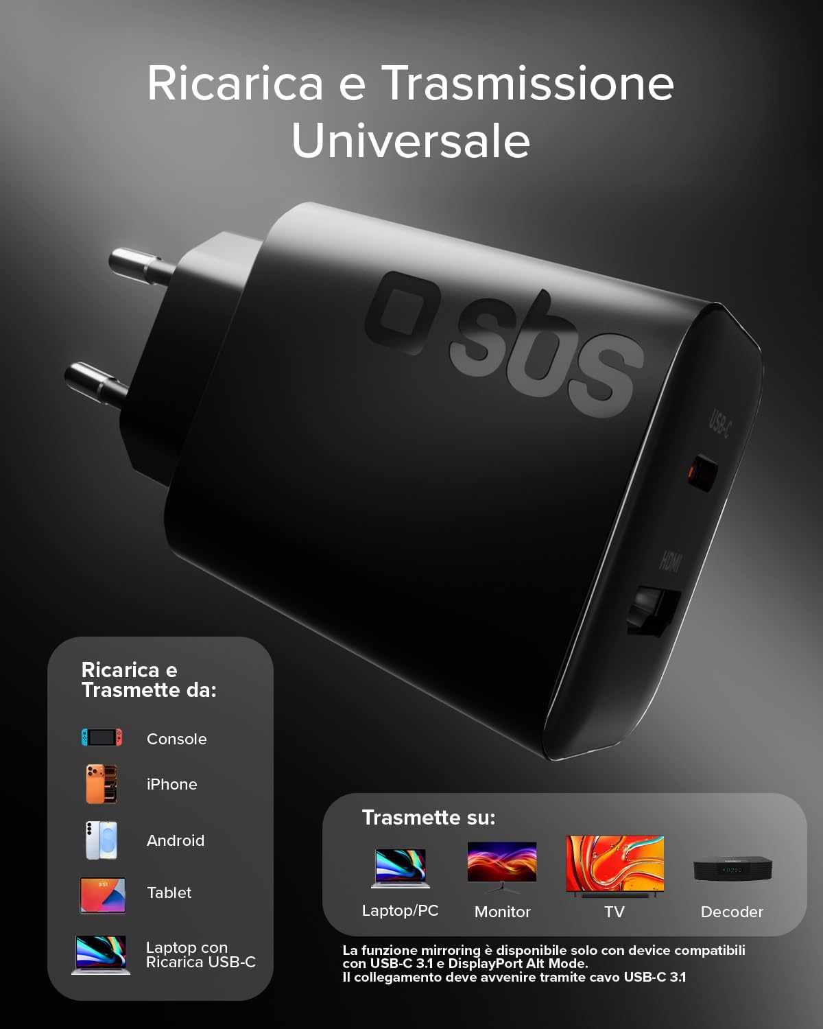 Thumbnail 2 de SBS HDMI Docking Station 65W USB-C