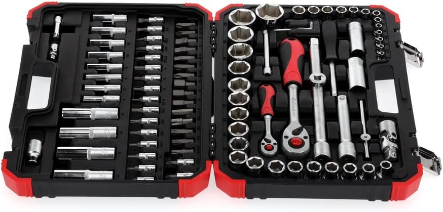 Detalle 2 de Gedore Red zestaw kluczy nasadowych 94-elementowy, stal CrV, 1/4″