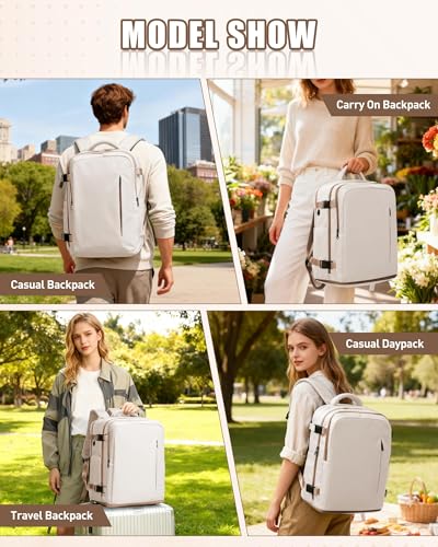 Thumbnail 8 de SZLX Mochila de viaje de cabina 40x30x20 (Ryanair/Vueling/Wizz Air) con apertura 180° y compartimentos para portátil