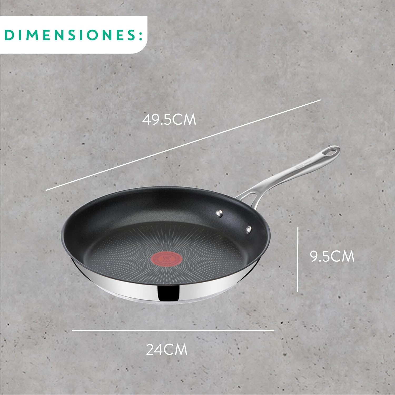Thumbnail 6 de Tefal Jamie Oliver Sartén 20 cm, Titanio, fácil limpieza 🥘