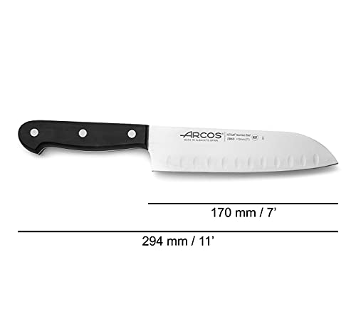 Detalle 2 de Arcos Santoku 170mm - Cuchillo Inoxidable Ergonomico 🥢