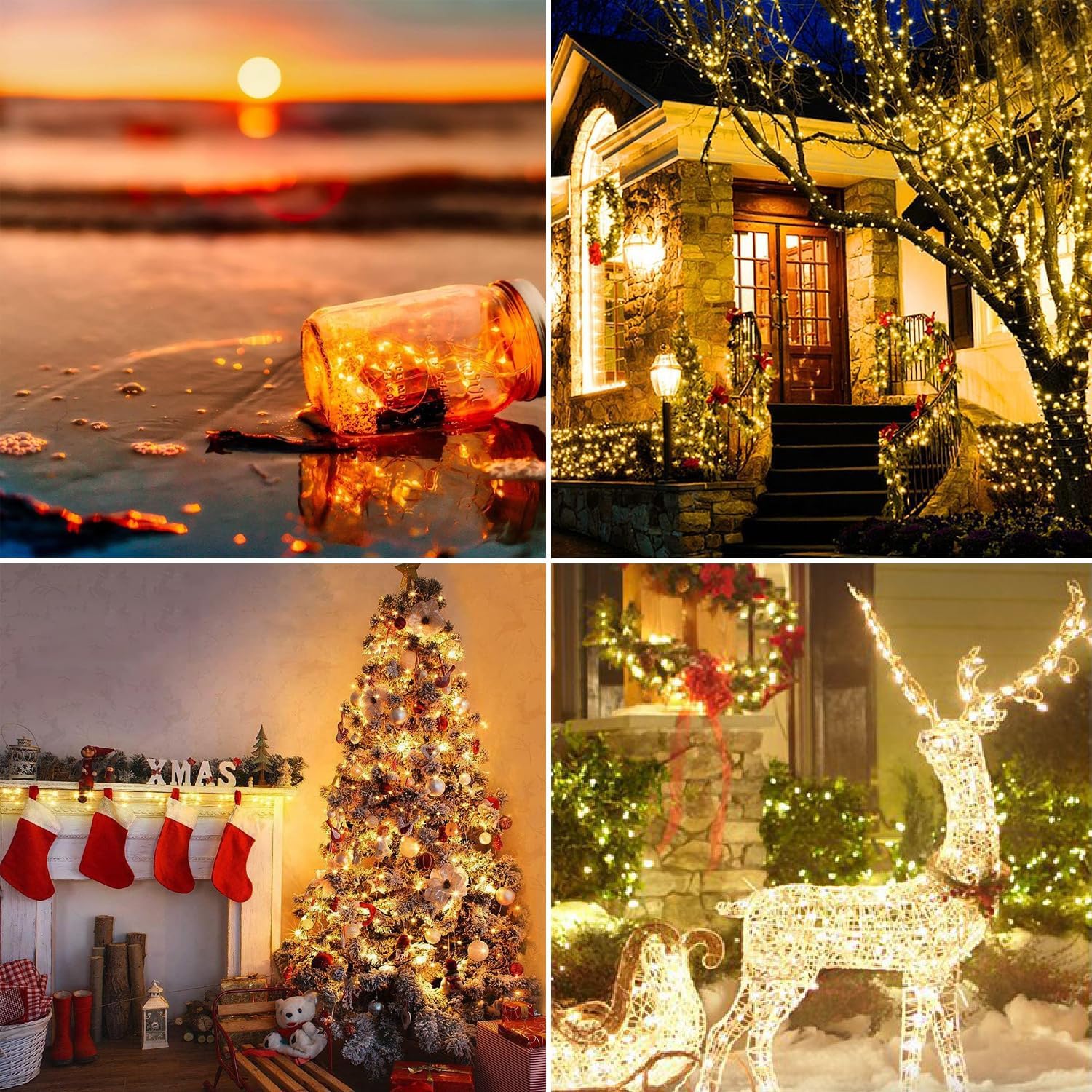 Thumbnail 6 de Tasodin xyx070801 LED Fairy Lights, 16.4 ft, Warm White, Waterproof