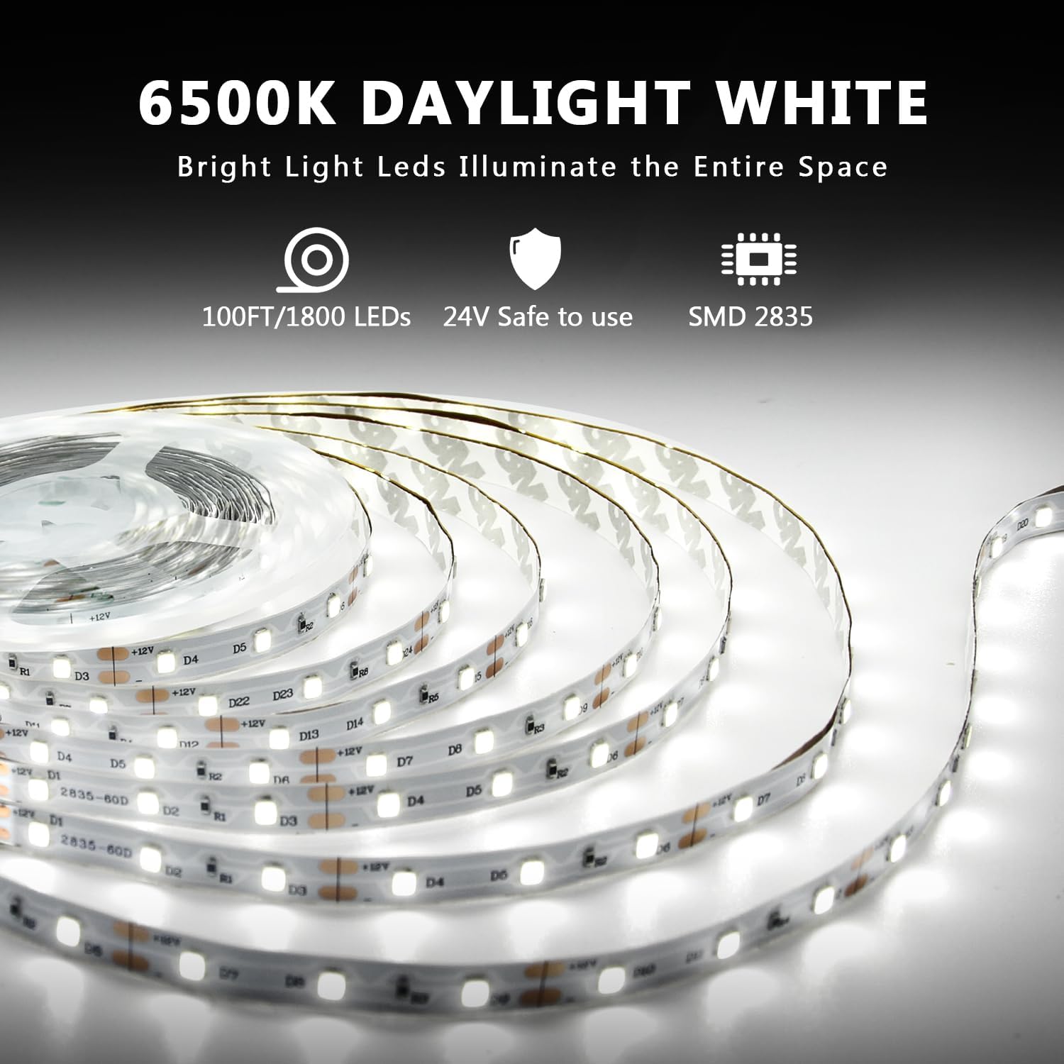 Detalle de Dalattin LED Strip Lights 100 ft
