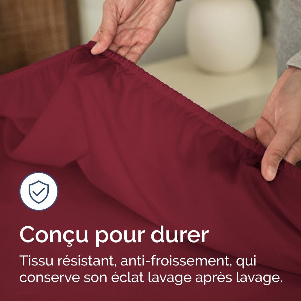 Thumbnail 5 de Drap Housse 120x200 Bonnet 30 cm