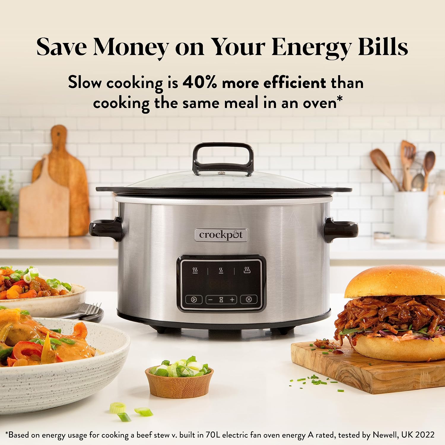 Detalle de Crock-Pot Sizzle & Stew Digital Slow Cooker 6.5 L (CSC112)