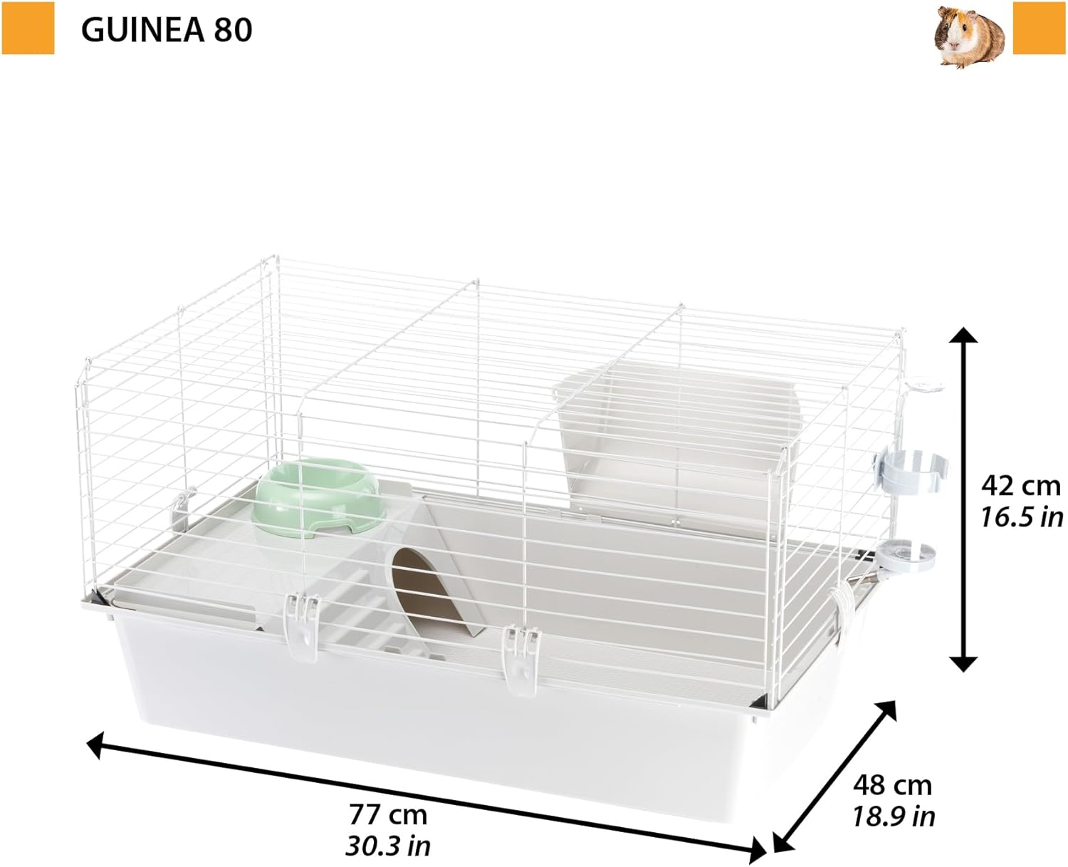 Thumbnail 2 de Ferplast CAVIE 80 gabbia 77x48x42 cm 🐹