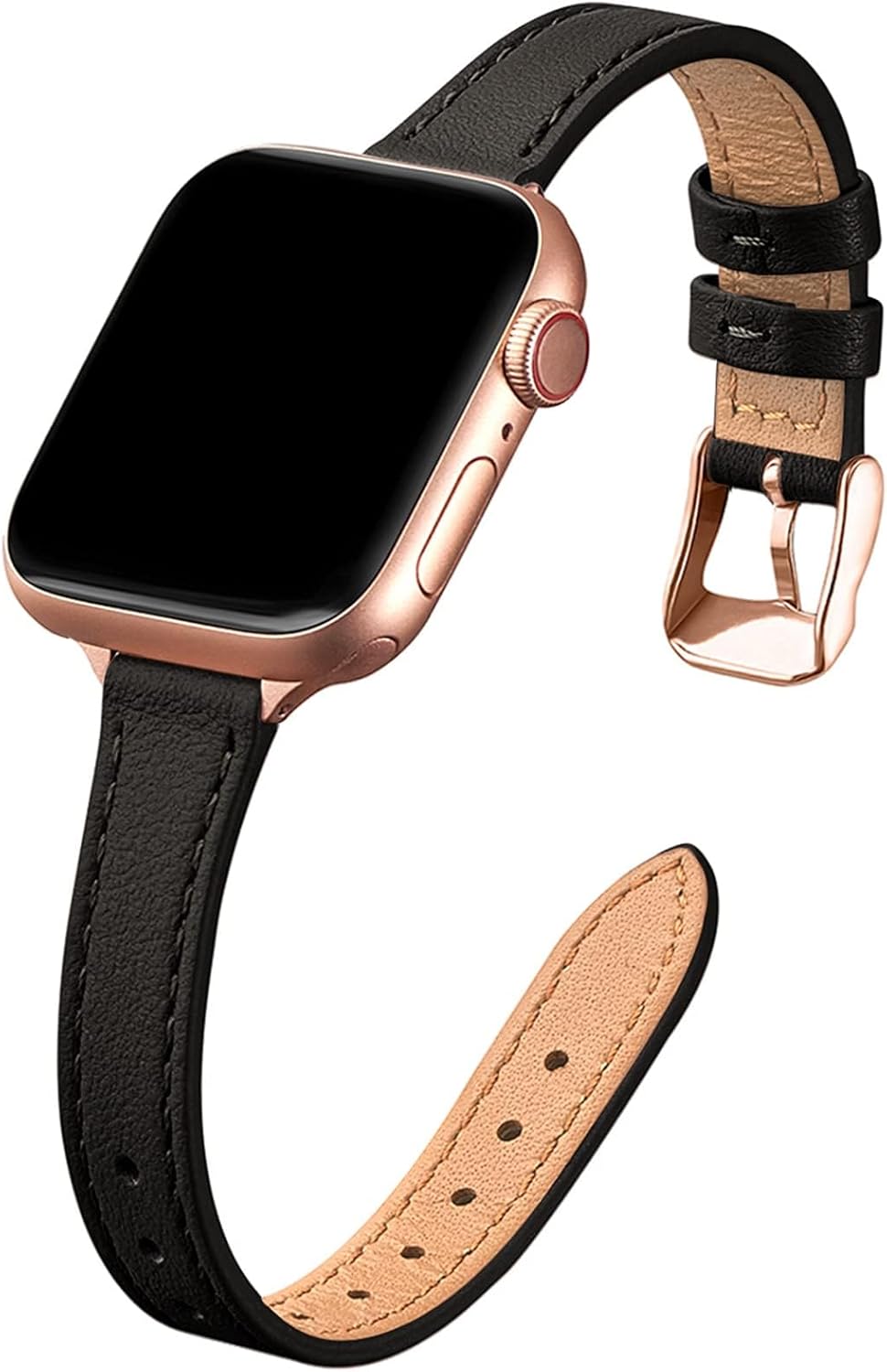 Detalle de STIROLL Slim Leather Bands for Apple Watch