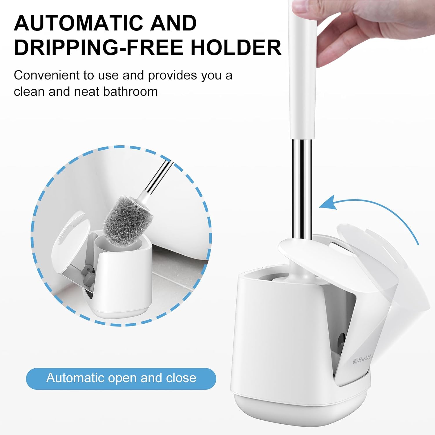 Detalle de SetSail Toilet Brush with Extra-Long Handle