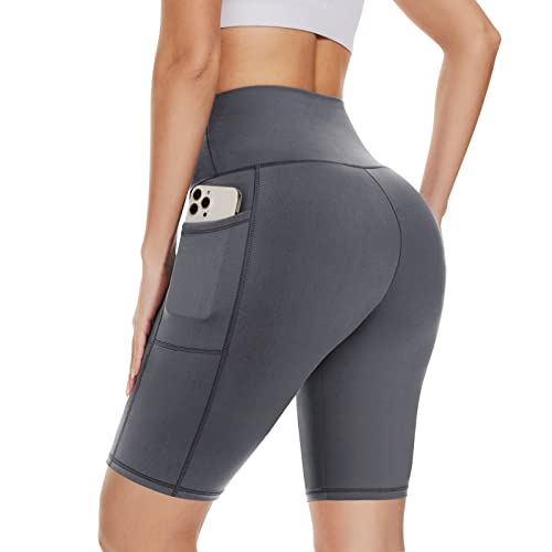 Detalle de DDOBB Cycling Shorts Women with Pockets: High Waist, Tummy Control & 4‑Way Stretch