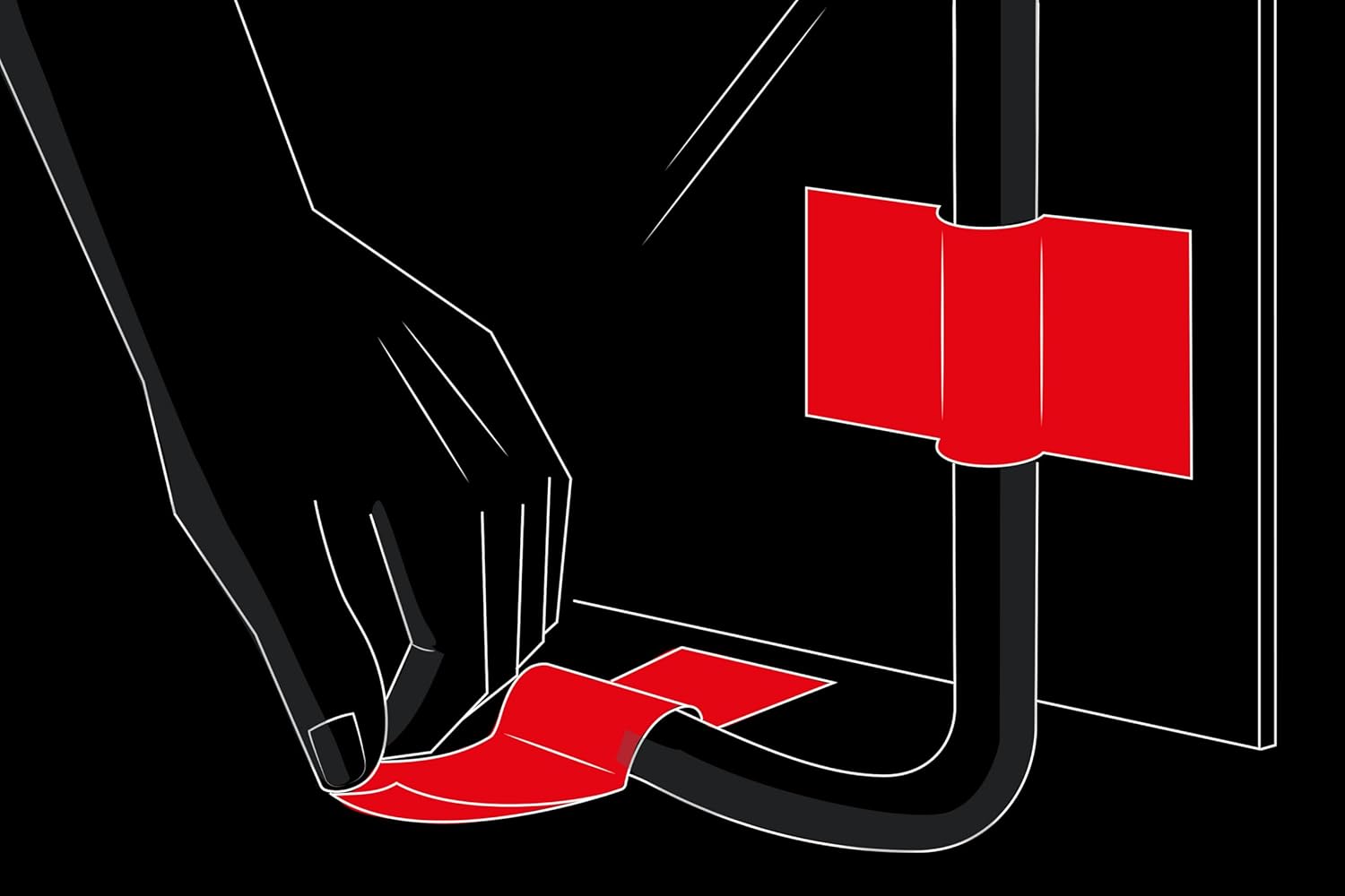Thumbnail 2 de 3M 2903/4850S Ruban Adhésif Toilé 48 mm x 50 m – Noir