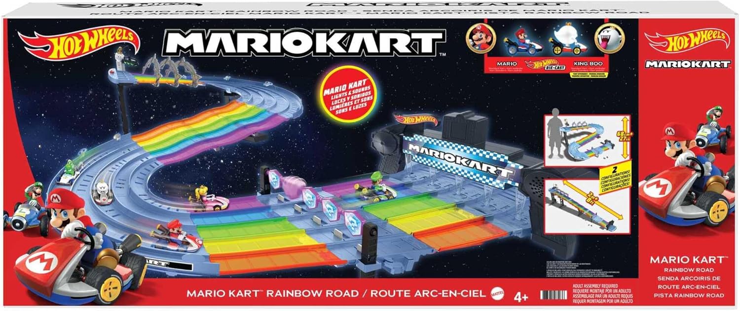 Thumbnail 5 de Hot Wheels Mario Kart Pista Arcoiris 🚗 con Luces y Sonidos
