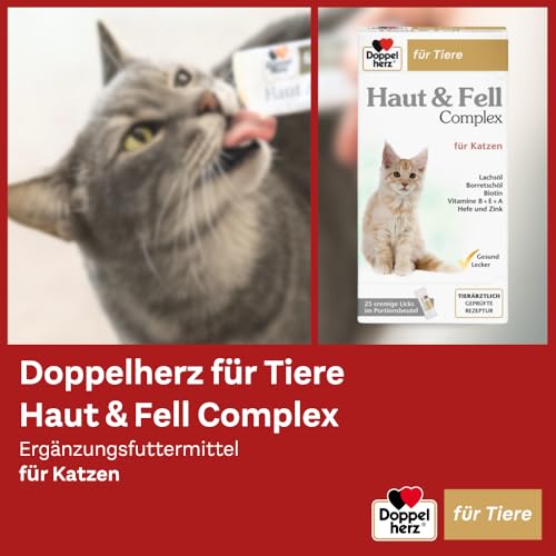 Detalle 2 de Doppelherz Haut & Fell Complex für Katzen – Unterstützung für Hautgesundheit und Fellpflege