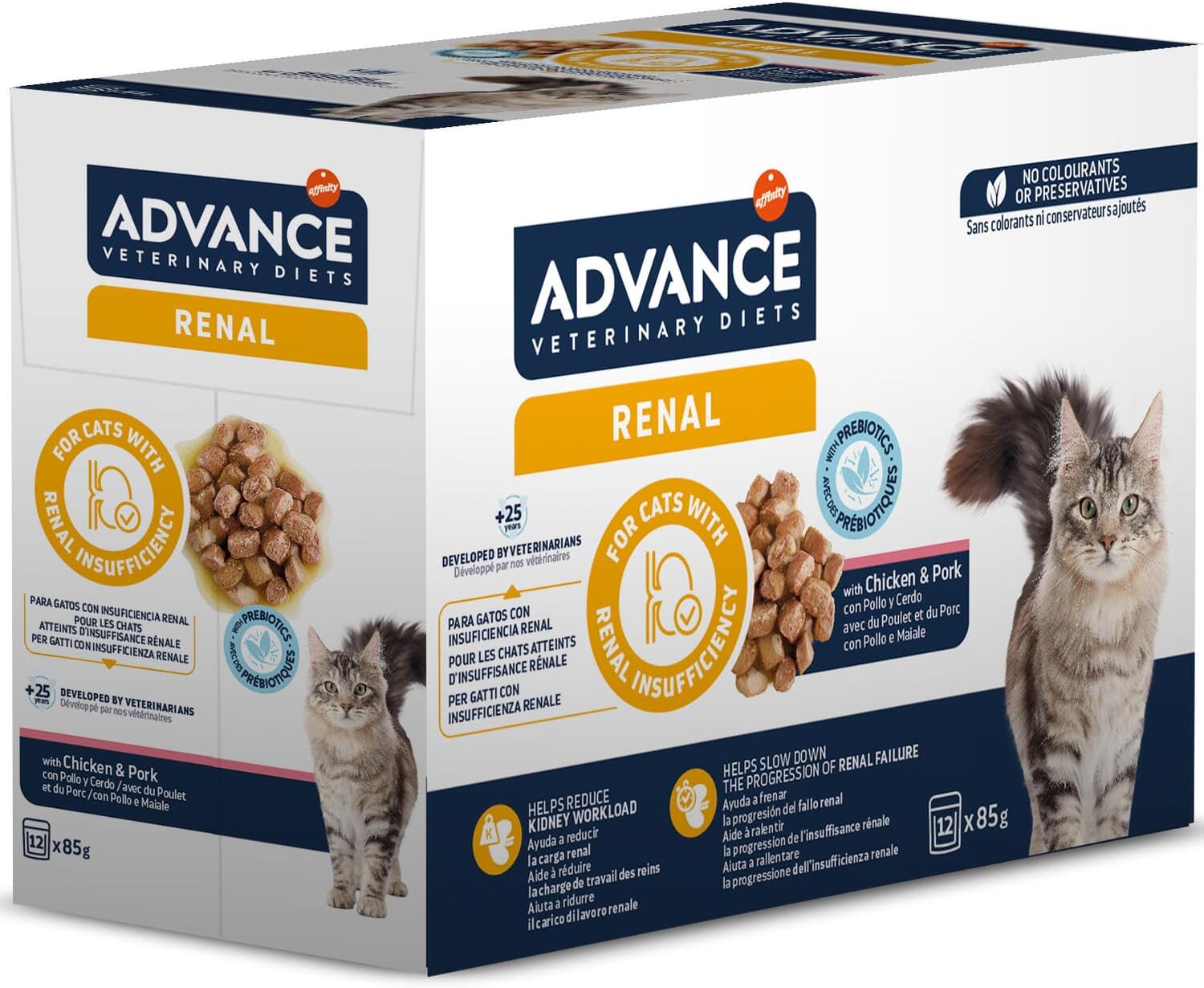 Detalle de Advance Veterinary Diets Gastroenteric Cibo Umido per Gatti Multipack 12 bustine da 85g