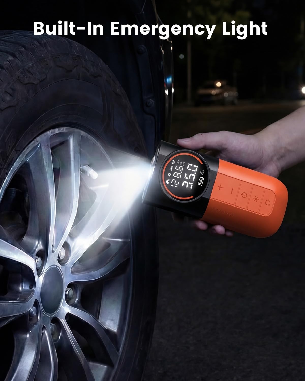 Thumbnail 6 de ETENWOLF S1 Tyre Inflator Portable Air Compressor – 11 Bar, 20L/min with LED and Digital Gauge