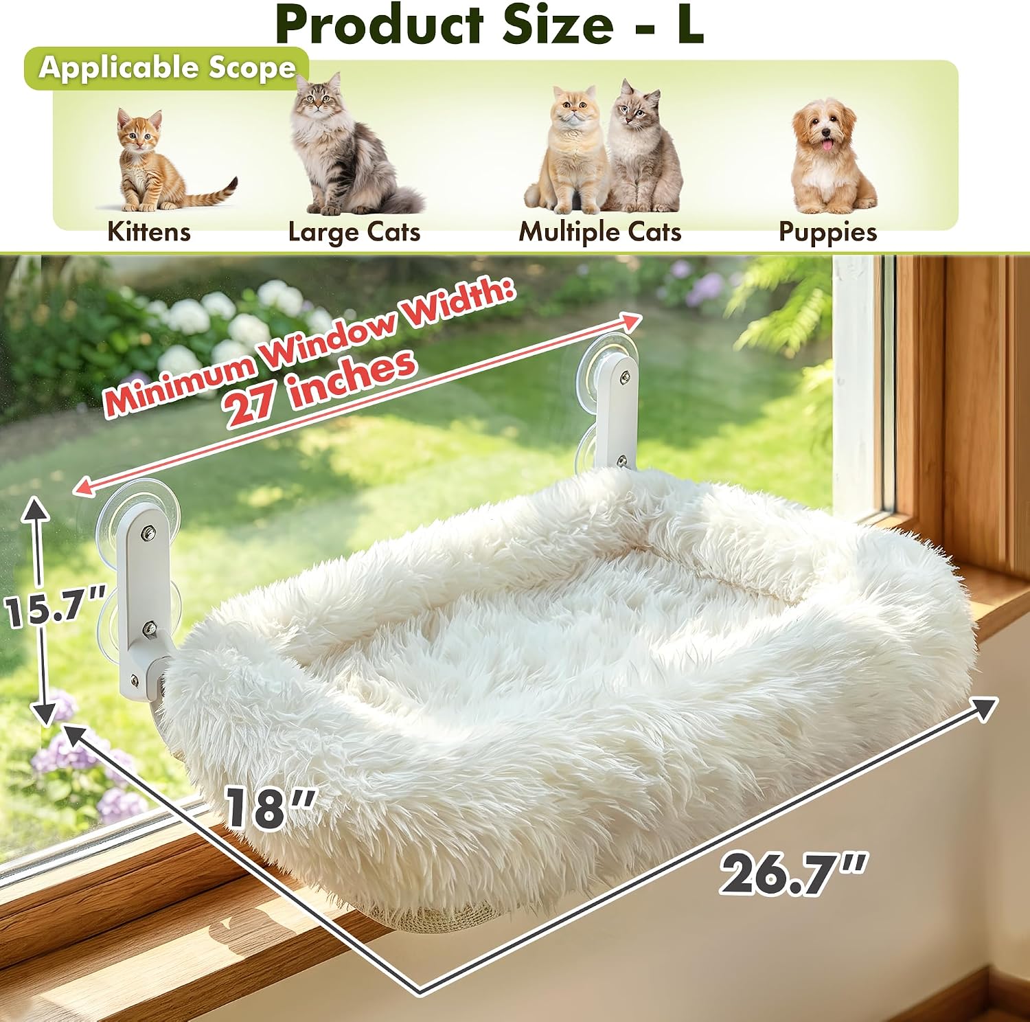 Detalle de Zoratoo Cat Window Perch, Large