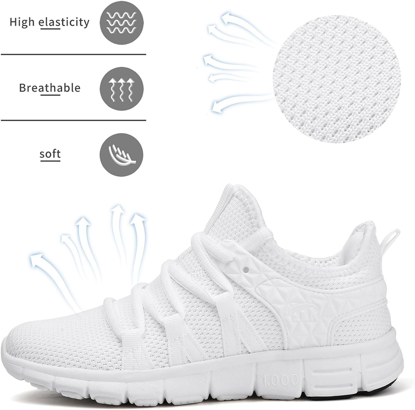 Thumbnail 4 de INZCOU Lightweight Running Shoes breathable mesh sneakers