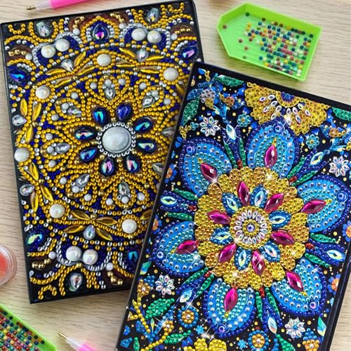 Thumbnail 4 de JATOK 2 Pack Diamond Painting Notebooks for Girls – A5 Blank Journals with Gem Art Craft Kits