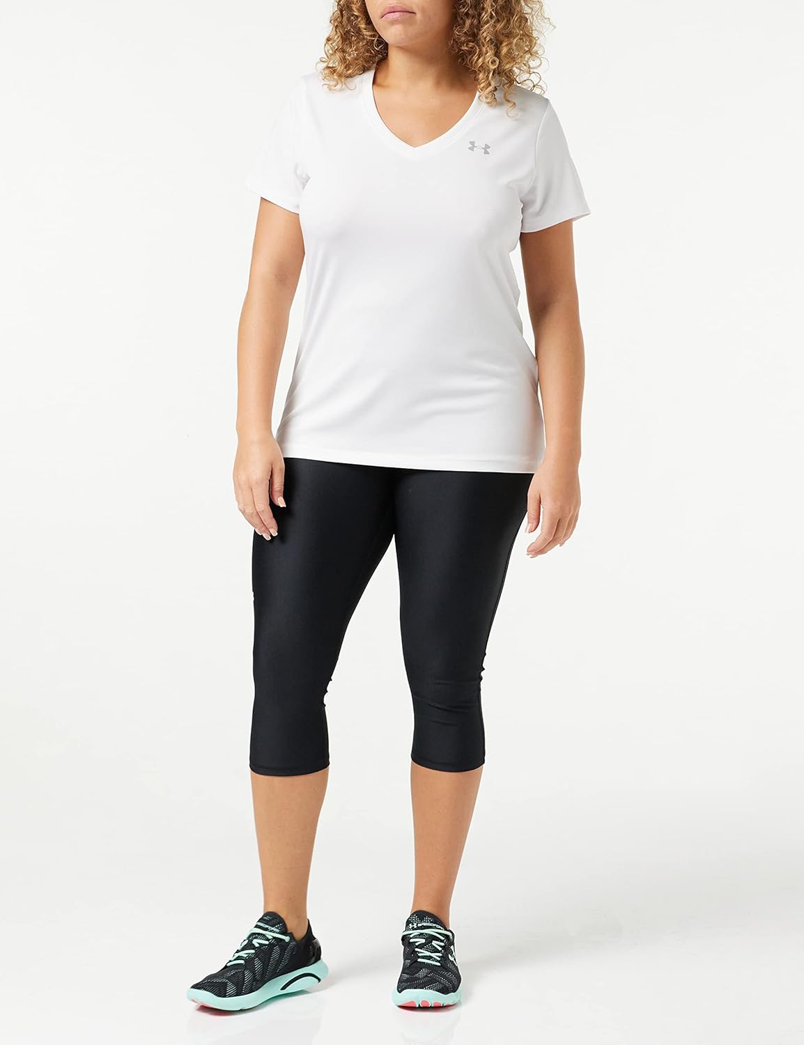 Thumbnail 4 de Under Armour Women’s HeatGear Armour Capri Hi-Waist Compression Leggings