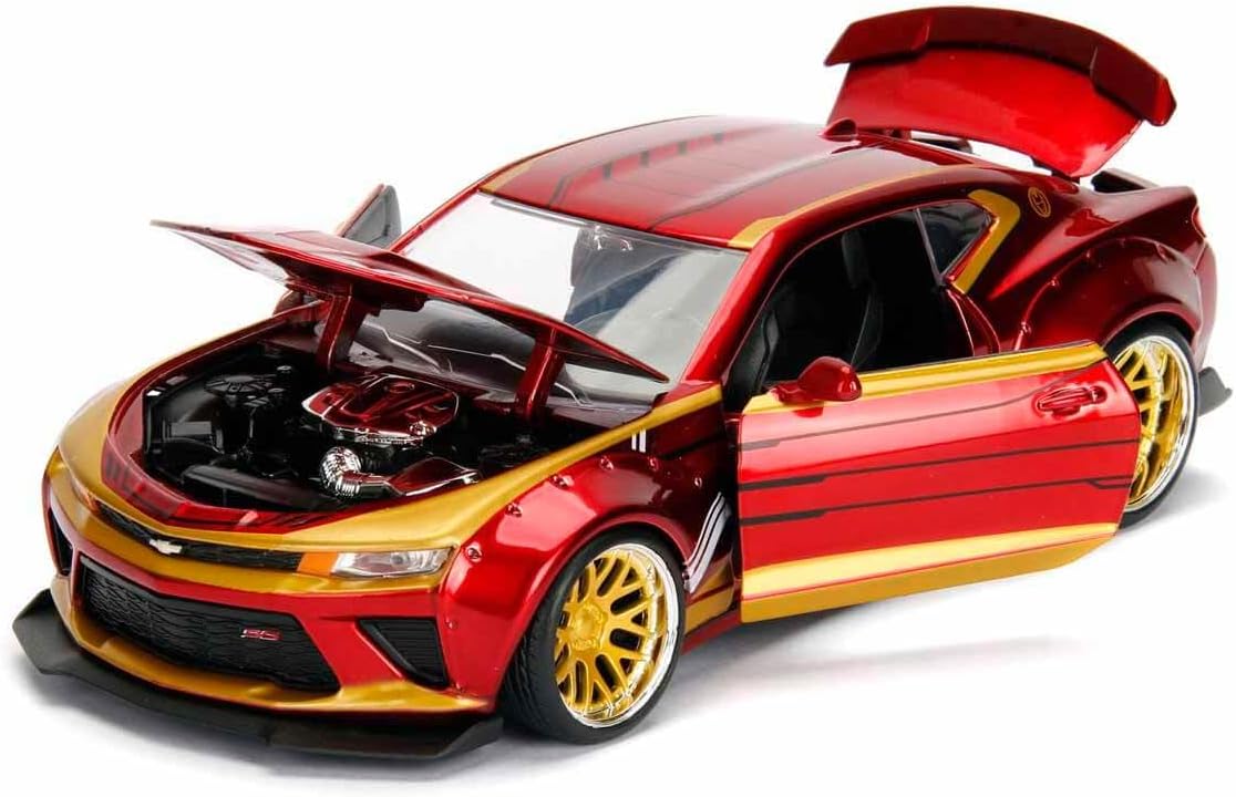 Thumbnail 1 de Jada Avengers Marvel Chevy Camaro SS (2016) con Iron Man in die-cast, scala 1:24