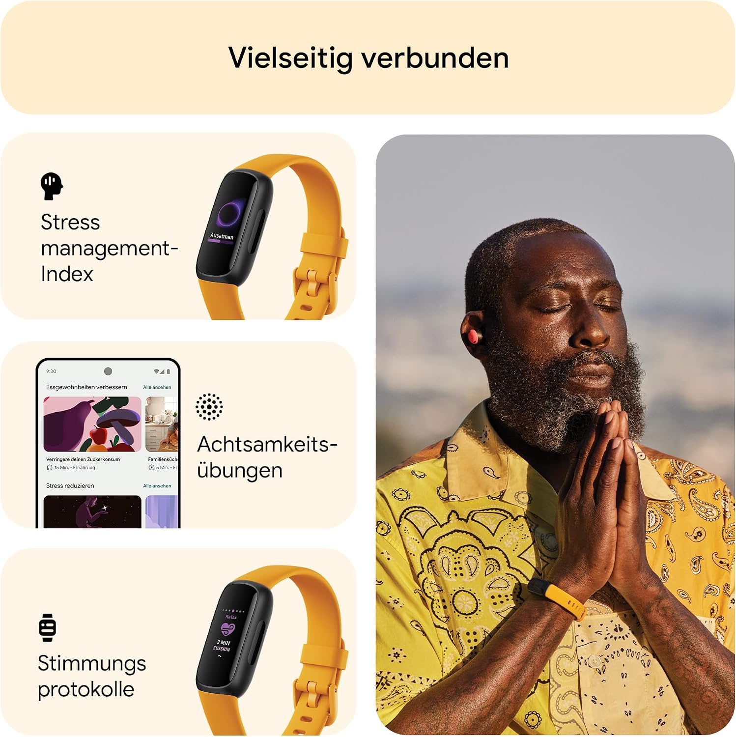 Thumbnail 4 de Google Fitbit Inspire 3 Gesundheits- & Fitness-Tracker