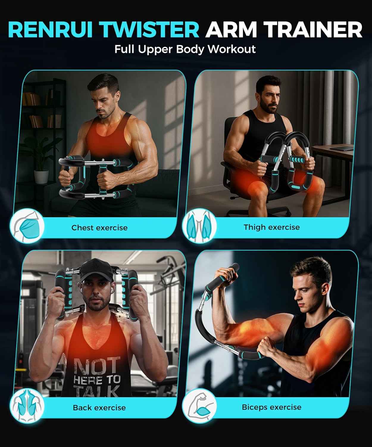 Thumbnail 3 de RENRUI Twister Arm Trainer 40–130 lbs 🏋